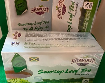 3 Boxes of Jamaican Soursop Leaf Tea bags by Shavuot Farms