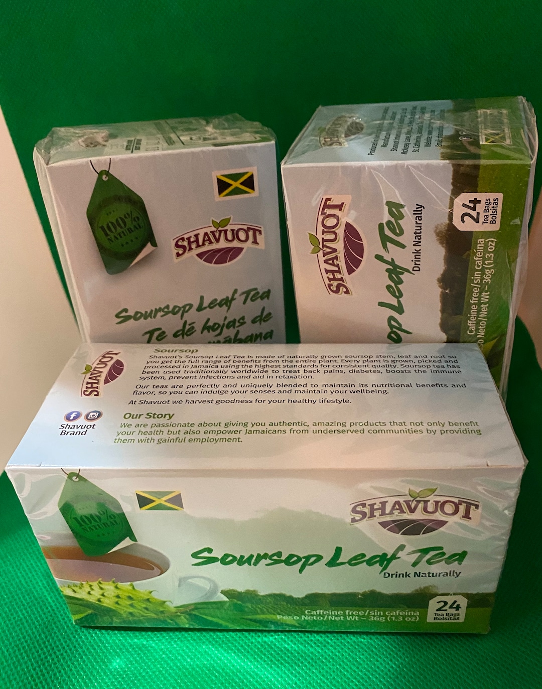 3 Boxes of Jamaican Soursop Leaf Tea Bags Etsy