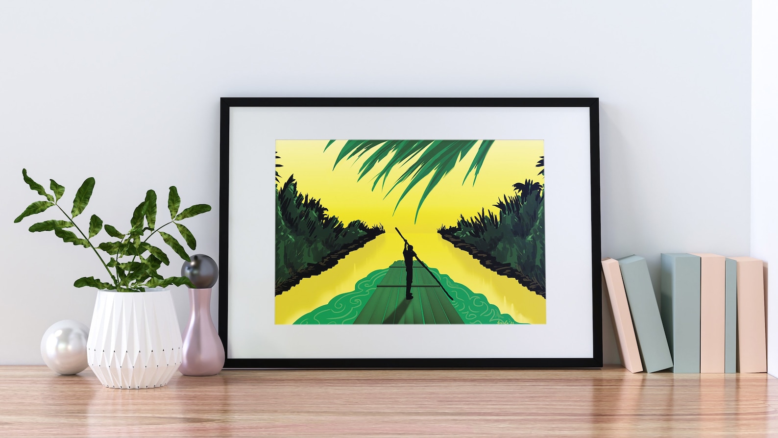 Jamaican Flag Print, Jamaican Flag Art, Wall Art, A1, A2, A3, A4 and A5