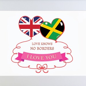 Impression numérique personnalisée pour couple, cadeau de la Saint-Valentin, pour petit ami, petite amie mari, femme, art du drapeau, amour, anniversaire, cadeau de mariage