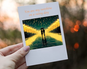 Jamaican Flag Inspired Anniversary Card for Couples (PDF)