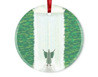 Glass Hanging Ornament Nigerian art inspired by Nigerian Flag