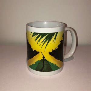 Jamaican Mug | Jamaican Flag Drawing Mug | Jamaica No Problem Mug | 11oz Mug