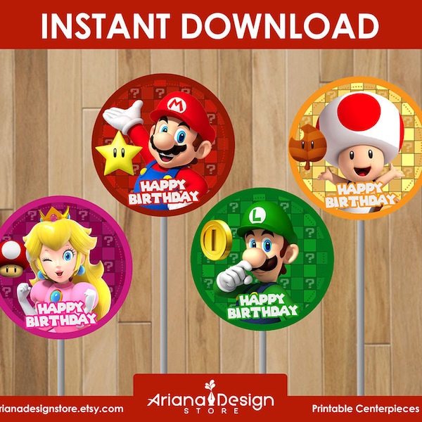 Mario Bros Decoration Printables