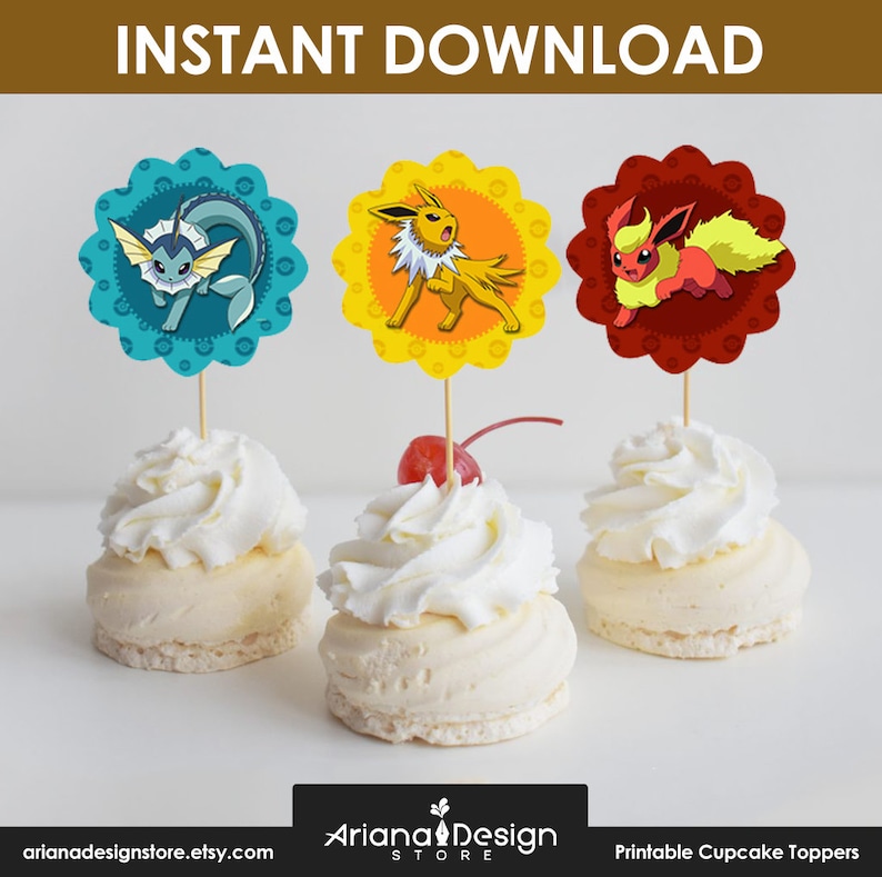 Evolutions Cupcake Toppers Printables Evolutions Cupcakes Decoration image 2