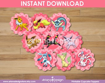 Evolutions Pink Cupcake Toppers for Girls | Evolutions Pink Cupcakes Decoration | Evolutions Pink Cupcakes Decoration for Girls