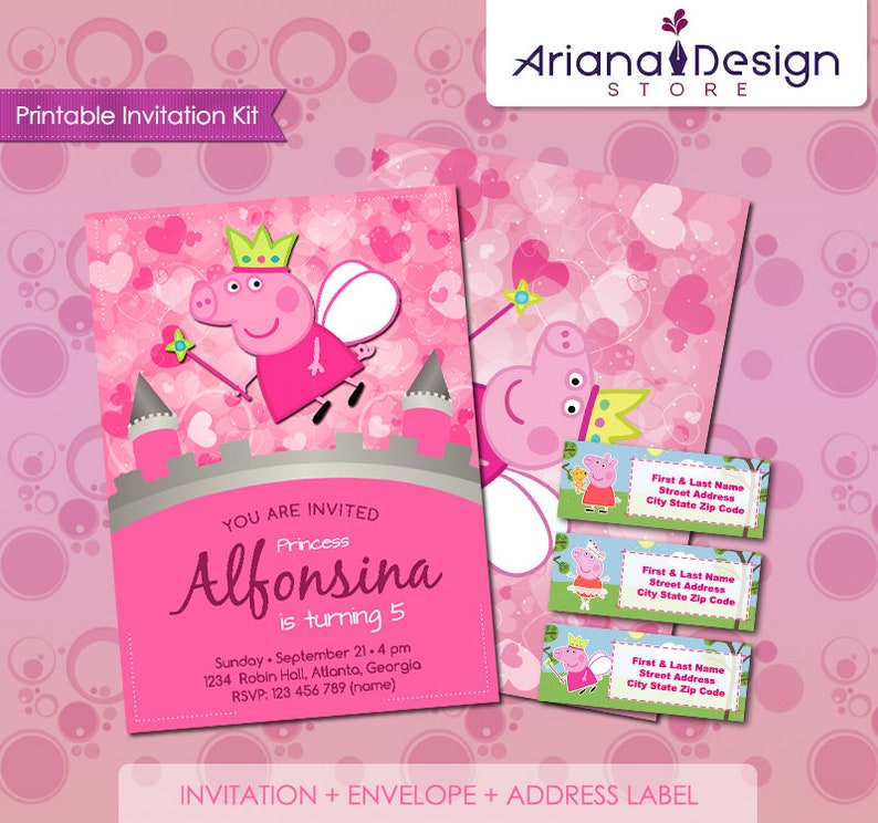 Peppa Pig Printable Birthday Invitation Package, Peppa Pig Birthday Social gathering Card, Peppa Pig Occasion Products graphic relating to Peppa Pig Printable Invitations known as Peppa Pig Printable Birthday Invitation Package, Peppa Pig Birthday Get together Card, Peppa Pig Celebration Resources
