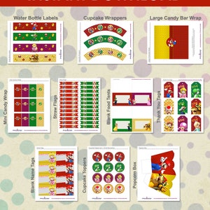 Super Mario Bros Party Decorations Mario Bros Printable - Etsy