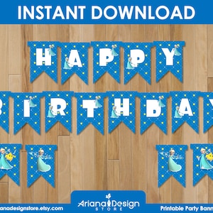 Rosalina Party Printable Birthday Banner | Princess Rosalina Party Banner | Rosalina Party Decoration | Princess Rosalina Birthday Party