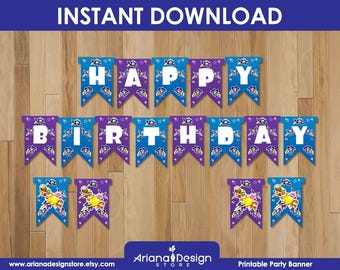 Meta Knight Printable Birthday Banner | Meta Knight Party Banner | Meta Knight Printable Decoration
