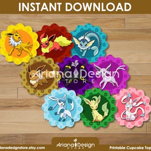 Evolutions Cupcake Toppers Printables Evolutions Cupcakes Decoration image 1