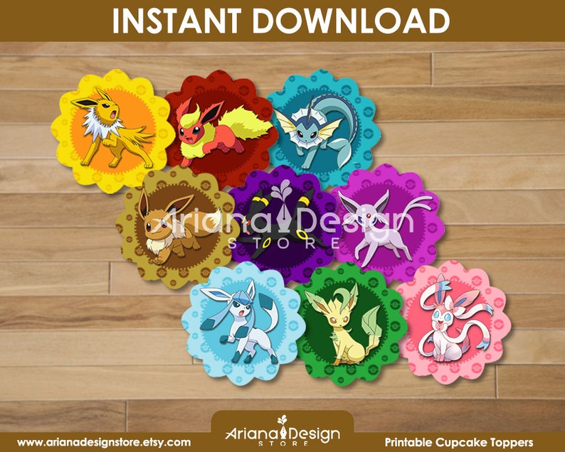 Evolutions Cupcake Toppers Printables Evolutions Cupcakes Decoration image 1