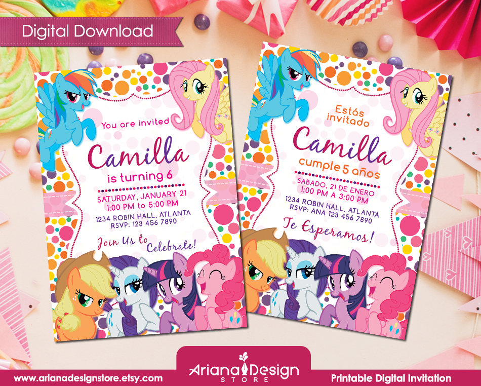 pony-birthday-digital-invitation-printable-little-pony-party-invitation-pony-birthday-card-little-pony-birthday-party-etsy