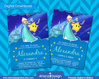 Rosalina Party Invitation | Rosalina Birthday Invitation | Princess Rosalina Invitation Card | Rosalina Birthday Party Printable