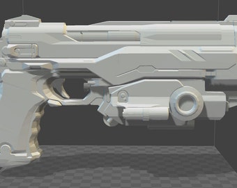 3D printed Doom Pistol (UAC EMG Sidearm) from Doom (2016)