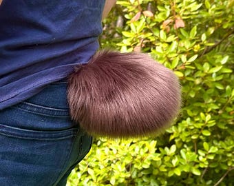 Qualquer cor de urso mini rabo de coelho nub - cachorrinho peludo e fofo therian fursuit cosplay