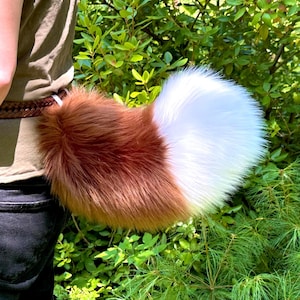 Jede Farbe flauschigen pelzigen perky hüpfenden Wolf oder Fuchs Schwanz Cosplay Fursuit Tail