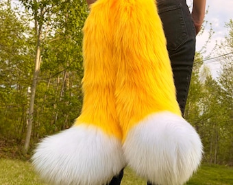 Any Color Kitsune Two-Tail Fox - Therian Fursuit Cosplay Tail