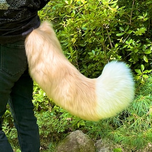 Any Color Wagging Canine or Fox Tail - Wolf Cat Cosplay Bouncy Therian Fursuit