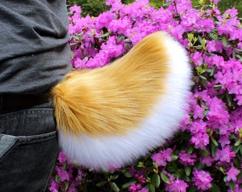 Fluffy Furry Any Color Perky Deer Bunny Puppy Cosplay Fursuit Tail