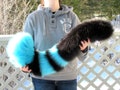 Any Color Fluffy Furry Tiger Tail Big Cat Feline Fursuit Tail Stripes Rings Cosplay