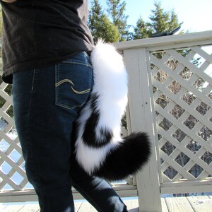 Okami Inspired Fluffy Furry Any Color Wolf Tail Cosplay Fursuit Costume image 3