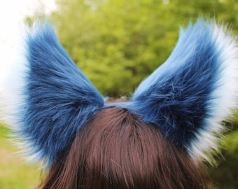 Any Color Extra Big And Fluffy Wolf Fox Cat Therian Ears Cosplay