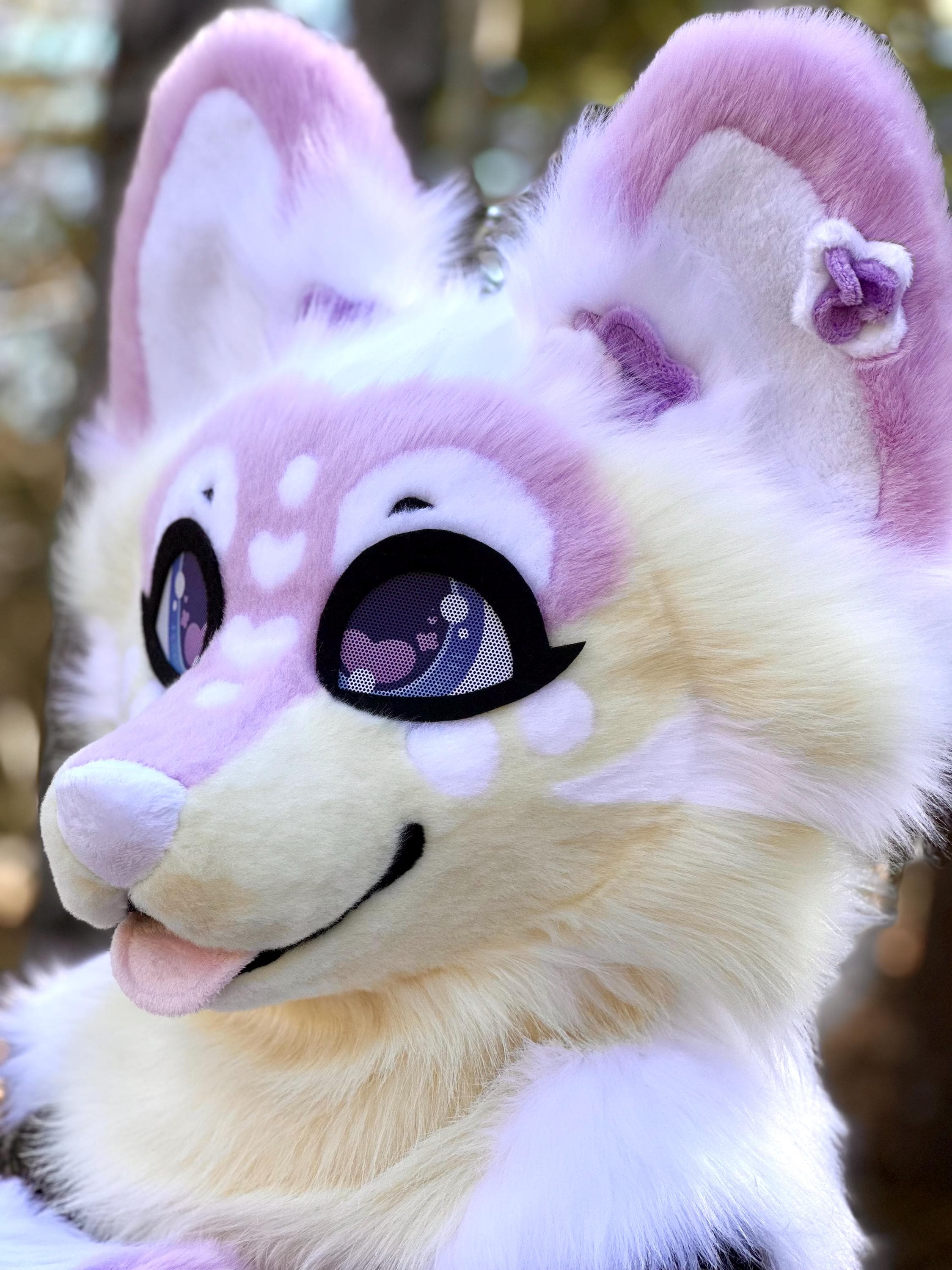 April the Floral Pomsky - NEW Fursuit Partial Ready to Ship and