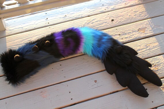 Galaxy Angel Dragon Tail Fluffy Furry Fursuit Tail Space Extra Soft Custom Minky Details