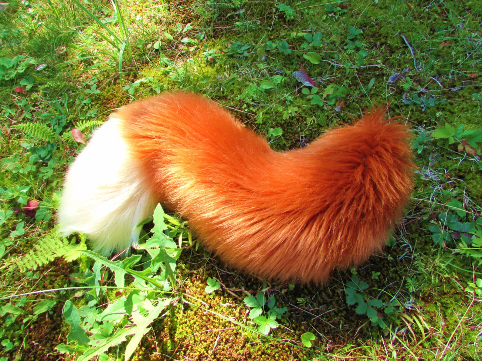 Any Color Fluffy Furry Fox Tail Cosplay Wearable Fursuit Tail image 1.