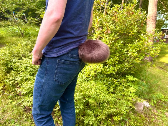 Any Color Bear Mini Nub Bunny Tail - Fluffy Furry Small Puppy Therian Fursuit Cosplay