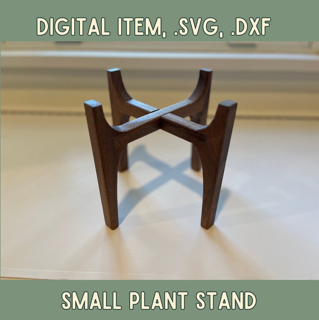 5 Inch Plant Stand CNC File: .SVG and .DXF Home Decor (digital Download ...