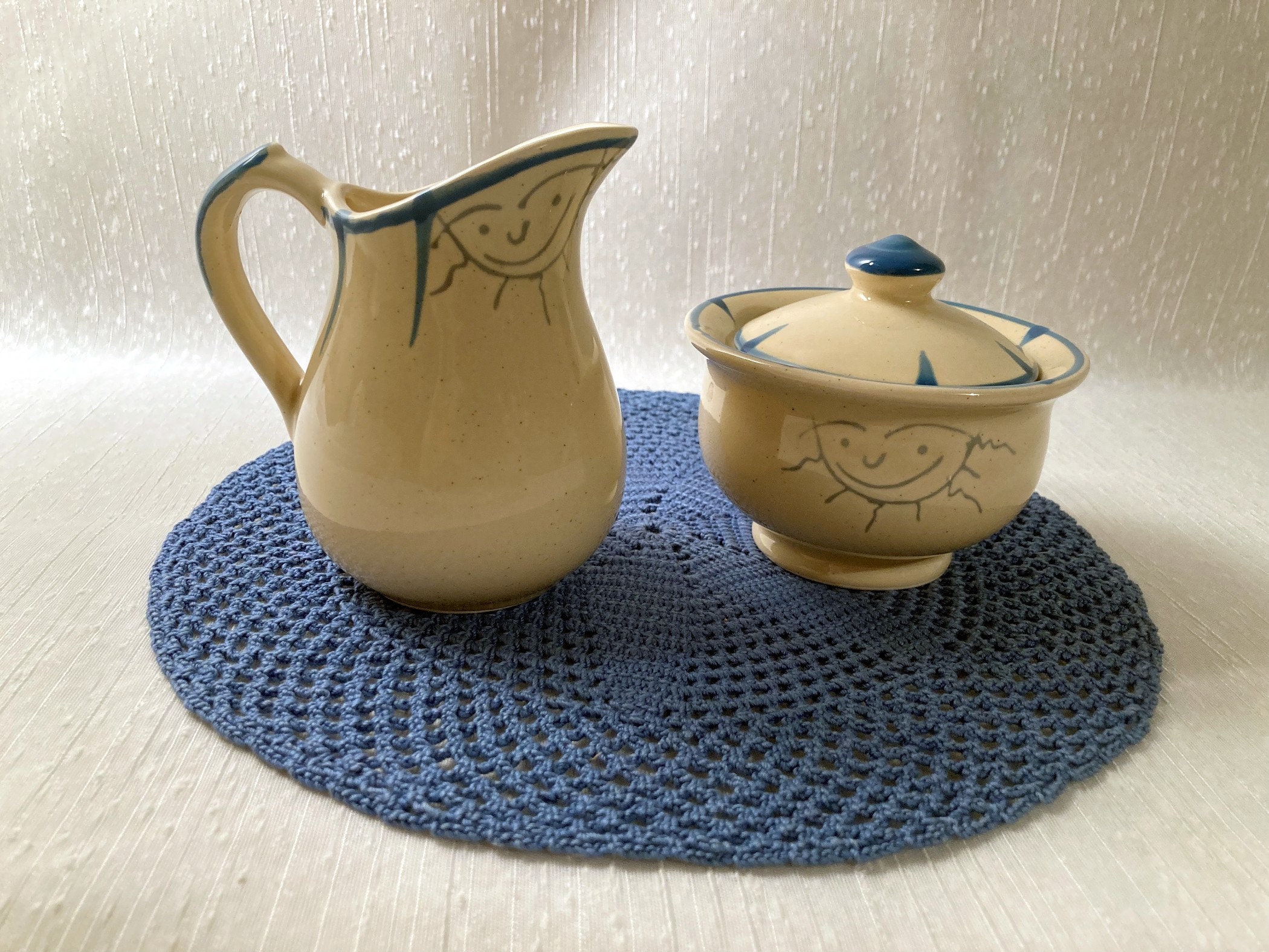 Rare Kyuei Japan Pottery Barn Cream and Sugar Etsy
