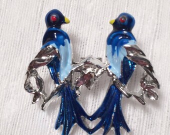 Vintage Gerrys Blue Birds Pin