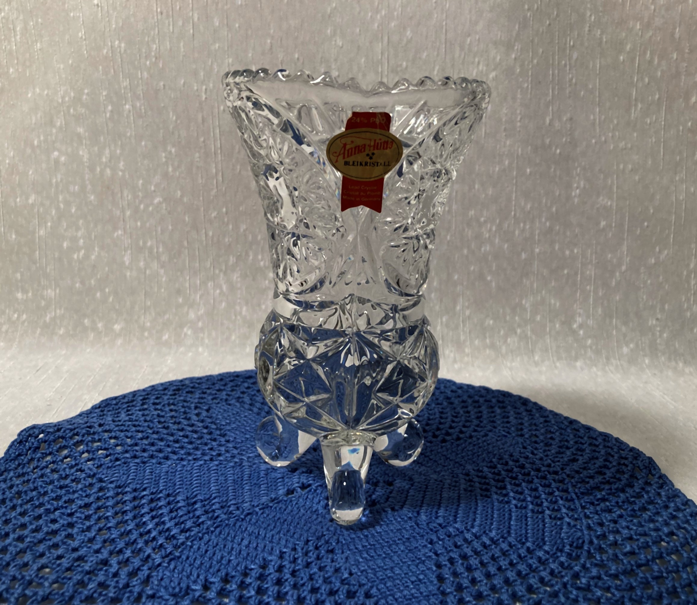 Rare Vintage Anna Hutte Bleikristall Lead Crystal Vase - Etsy