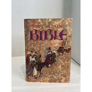 Vintage The Childrens Bible Old and New Testaments Illustrated Hardcover 1975