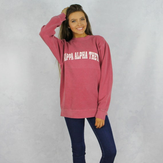 Kappa Alpha Theta Comfort Colors Sweatshirt in Red | Etsy