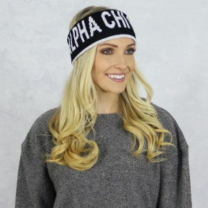 Alpha Chi Omega Reversible Headband and Ear Warmer