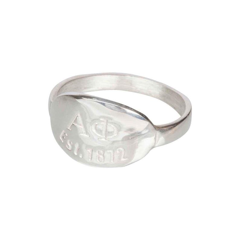 Alpha Phi Silver Ring image 1