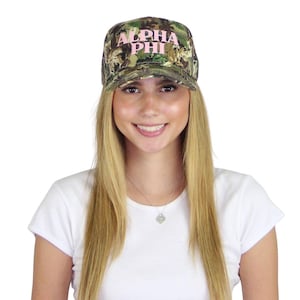 Alpha Phi Camo Hat