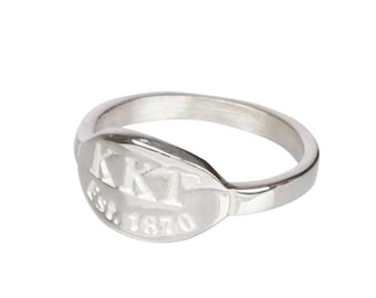 Kappa Kappa Gamma Silver Ring