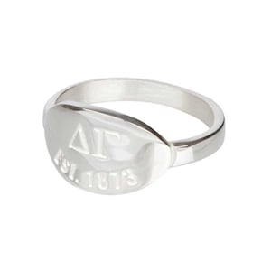 Delta Gamma Silver Ring