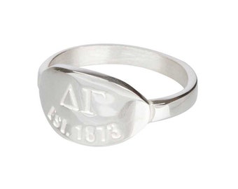 Delta Gamma Silver Ring