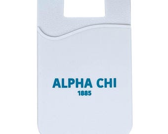 Alpha Chi Omega Cell Phone Card Holder