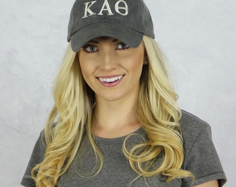Kappa Alpha Theta Baseball Hat in Gray