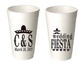 Custom Styrofoam Cups, Personalized Styrofoam Cups, 20 ounce event cups, Fiesta Cups, Wedding Cups, Beer Cups