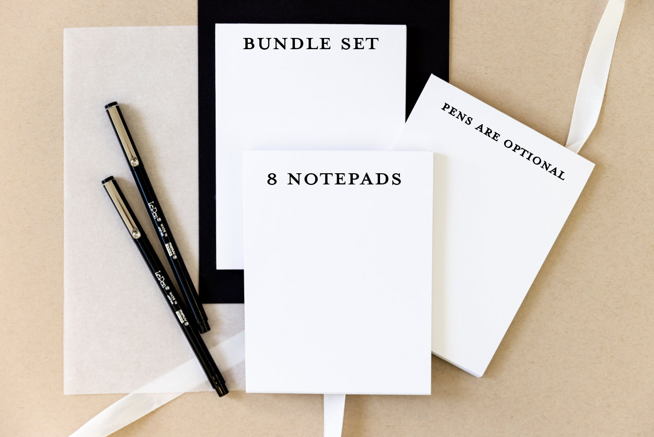 Bundle for 8 Note Pads, Office Pads, Desk Pads, funny note pads, Paper  Pads, Office Supplies, Paper Gift, Paper Pads