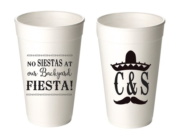 Custom Styrofoam Cups, Personalized Styrofoam Cups, 20 ounce event cups,  Fiesta Cups, Party Cups, Beer Cups