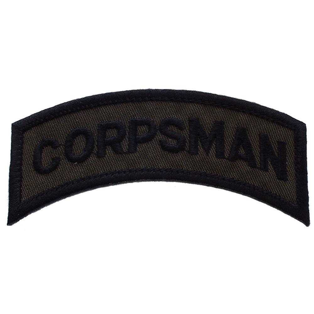 UNITED STATES NAVY  USN CORPSMAN HAT PATCH      3" X 5-1/4" 