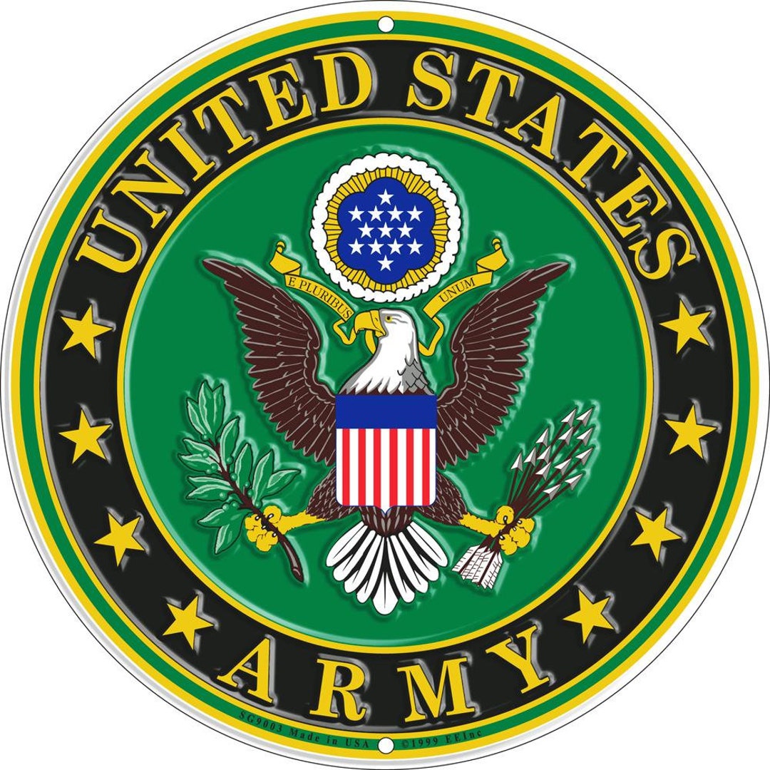 U.S. Army Logo Sign Round 12 - Etsy